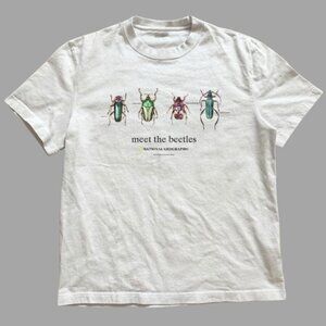 White - National Geographic “Meet the Beetles” tee